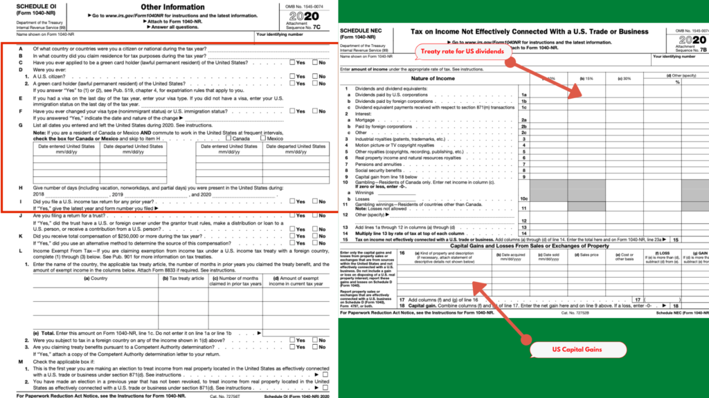 FORM 1040 NEC SCHEDULES