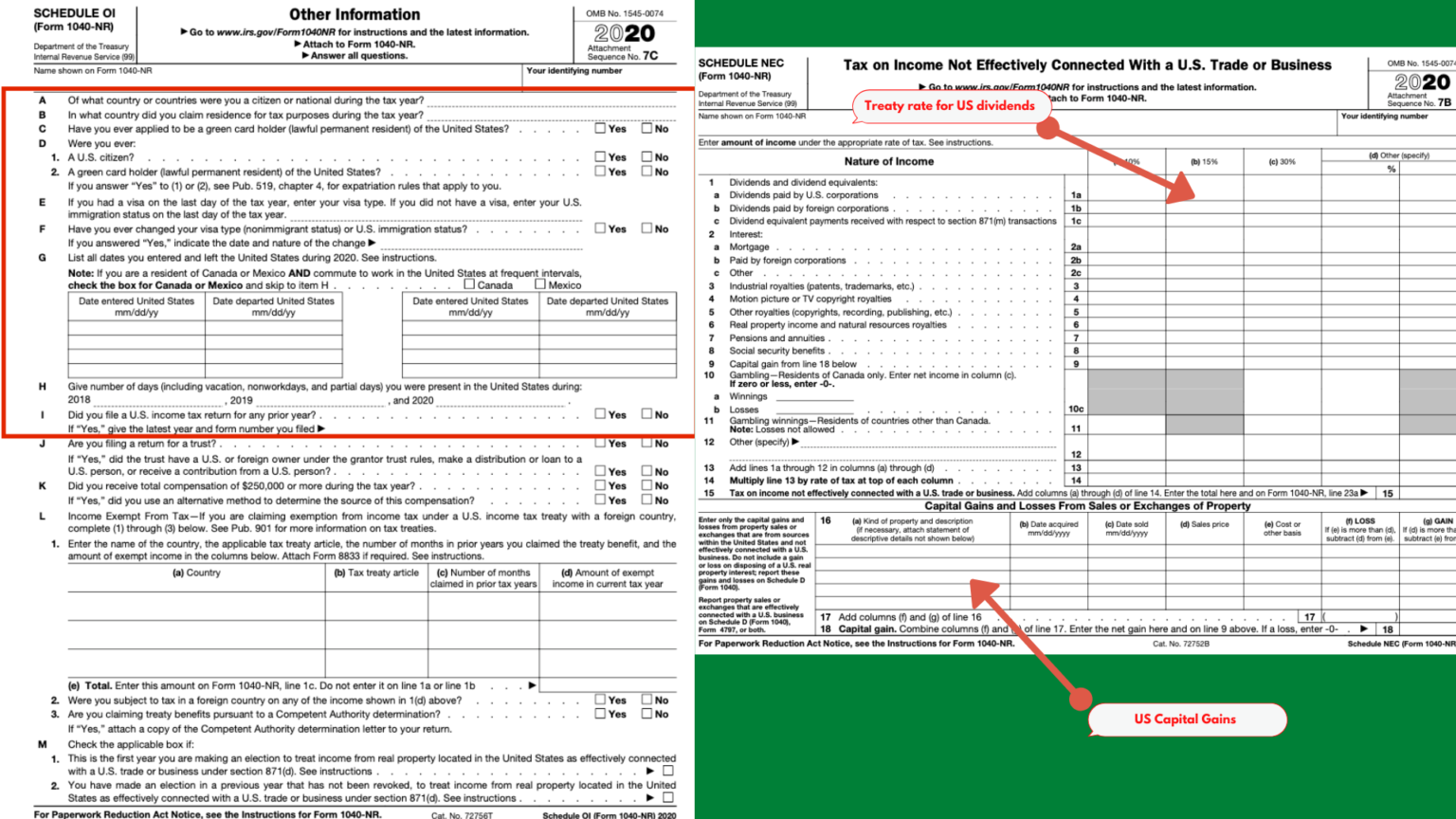 Non-Resident US Tax Return | Form 1040NR | Things you must know